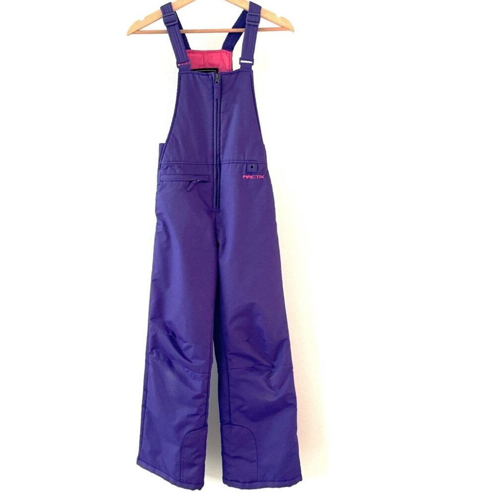 Arctix Girls Youth Insulated Snow Bib Overalls - Snow Suit 3K - Purple - M